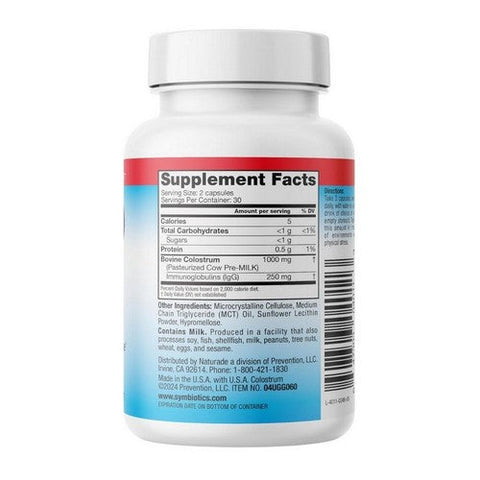 Symbiotics, Colostrum Plus with Bio-Lipic, 60 Caps