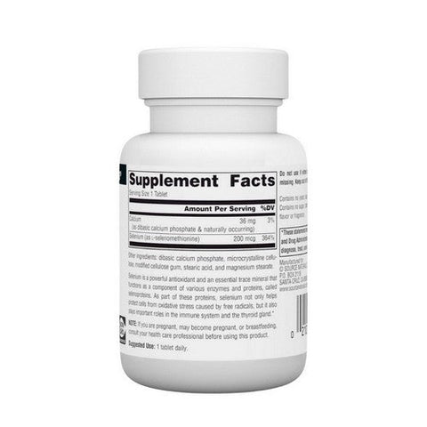 Source Naturals, Selenium Yeast Free, 200 Mcg, 60 Tabs