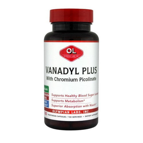Olympian Labs, Vanadyl Plus With Chromium, 10mg, with Chromium 100 caps