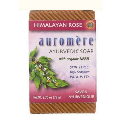 Auromere, Ayurvedic Bar Soap, Himalayan Rose, 2.75 oz Auromere