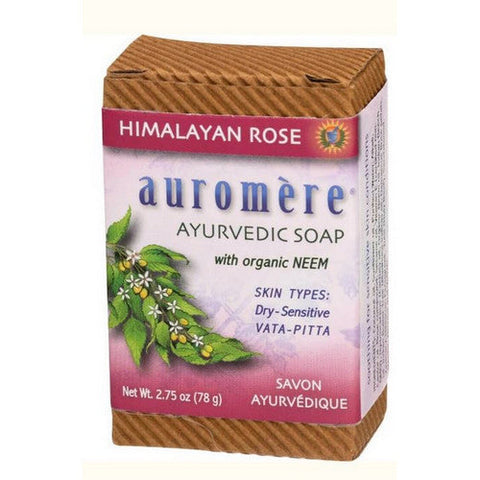 Auromere, Ayurvedic Bar Soap, Himalayan Rose, 2.75 oz Auromere
