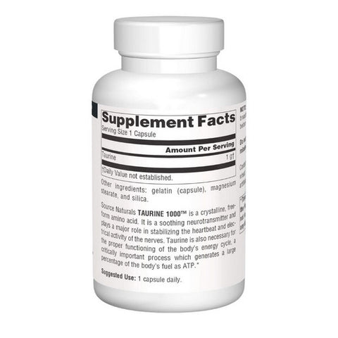 Source Naturals, Taurine, 1000 mg, 240 caps Source Naturals