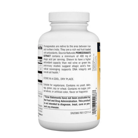 Source Naturals, Pomegranate Extract, 500 Mg, 240 tabs Source Naturals