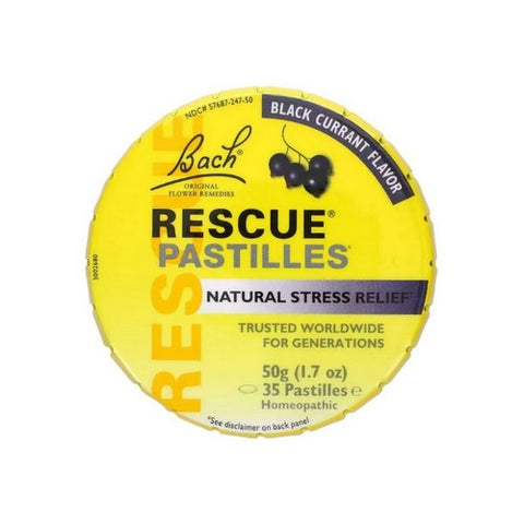 Bach, Rescue Remedy Pastilles, Black Currant 50 gm