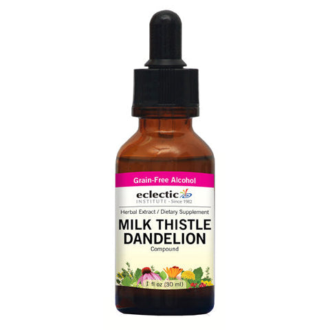 Eclectic Herb, Milk Thistle Dandelion, 1 Oz with Alcohol Eclectic Herb