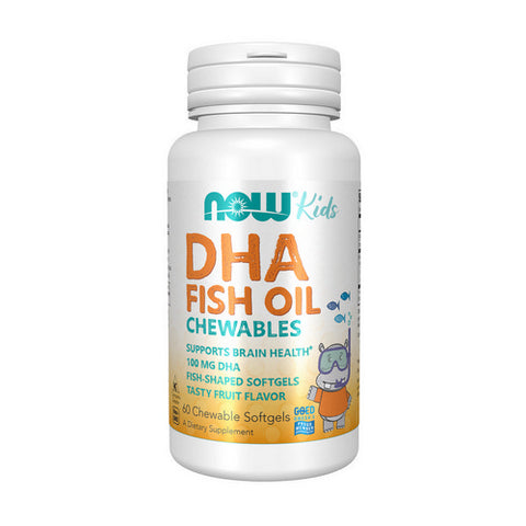 Now Foods, DHA Kids Chewable Softgels, 100 mg, 60 Softgels