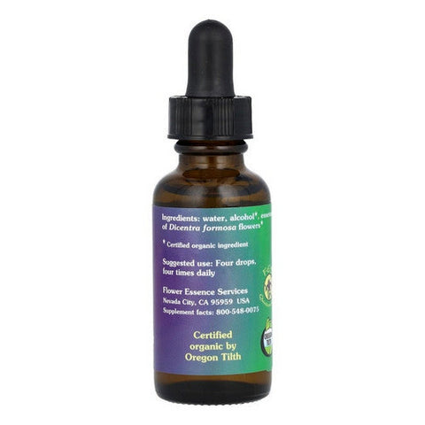 Flower Essence Services, Bleeding Heart Dropper, 1 oz