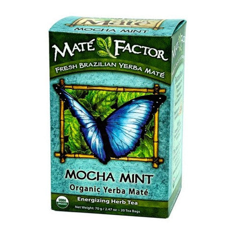 The Mate Factor, Organic Yerba Mate Mocha Mint, 20 Bag