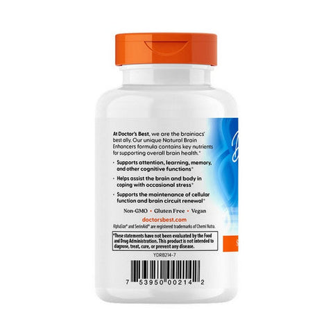 Doctors Best, Natural Brain Enhancers With AlphaSize And SerinAid, 60 Veggie Caps Doctors Best