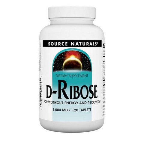 Source Naturals, D-Ribose, 1000 mg, 120 Tabs Source Naturals