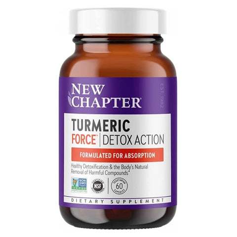 New Chapter, Turmeric Force Detox Action, 60 Veg Caps New Chapter
