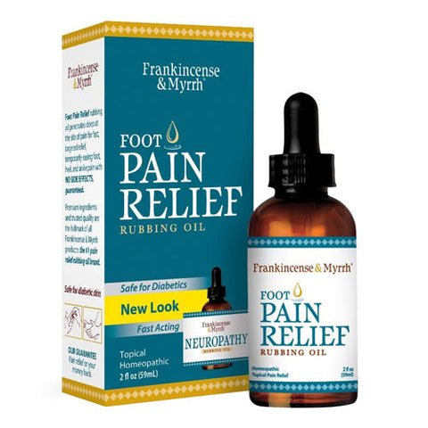 Frankincense & Myrrh, Foot Pain Relief Rubbing Oil, 2 Oz