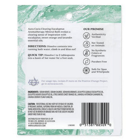 Aura Cacia, Mineral Bath, Eucalyptus Harvest 2.5 oz