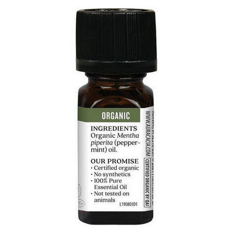 Aura Cacia, Organic Pure Aromatherapy Oil Peppermint, 0.25 Oz Aura Cacia