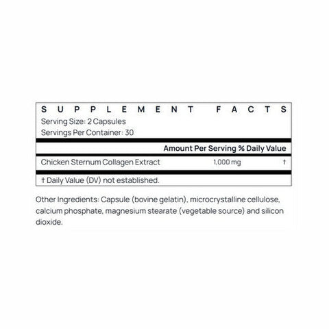 Jarrow Formulas, Type II Collagen, 500 mg, 60 Caps