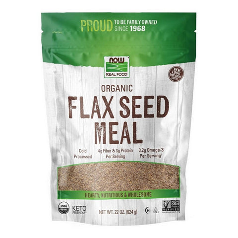 Flax Seed Organic Meal 22 oz by Now Foods
