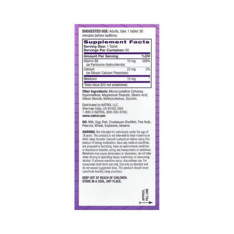 Natrol, Time Release Melatonin, 10 Mg, 60 Tabs Natrol