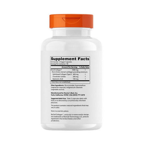 Doctors Best, Hyaluronic Acid with Chondroitin Sulfate, 180 Veggie Caps