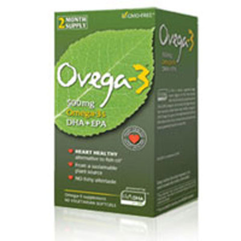 Ovega-3  DHA EPA Vegetarian 60 Softgels by Ovega-3