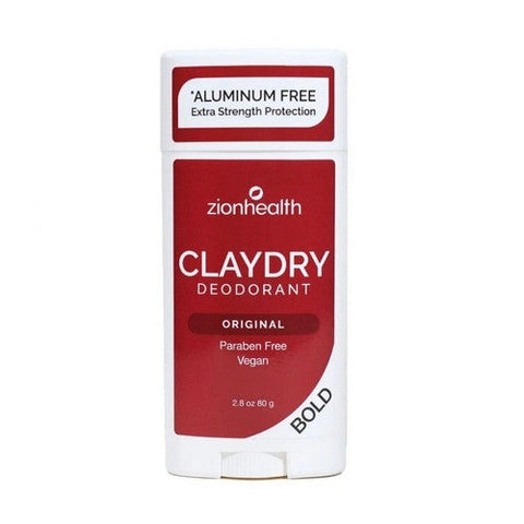 Zion Health, Mens Clay Dry Deodorant Aluminum Free Bold Sandalwood, 2.8 Oz Zion Health