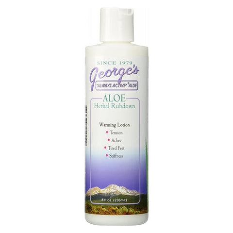 George's Aloe Vera, Herbal Rubdown, 8 oz