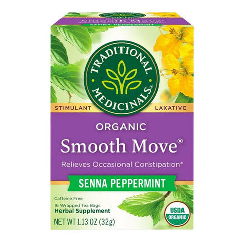 Traditional Medicinals, Smooth Move Peppermint Tea, 16 bags Traditional Medicinals