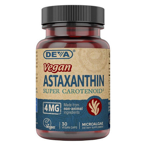 Deva Vegan Vitamins, Vegan Astaxanthin Super Carotenoid, 4 Mg, 30 Veg Caps Deva Vegan Vitamins
