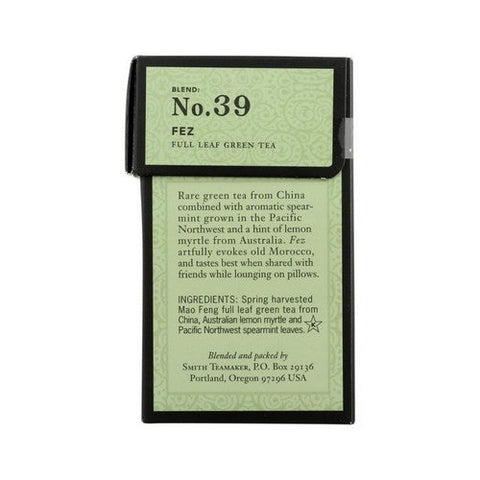 Smithtea, Fez Green Tea, 15 Bag Smithtea