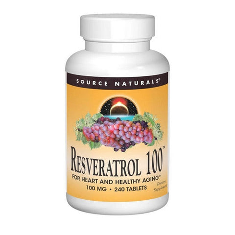 Source Naturals, Resveratrol, 100 mg, 240 tabs