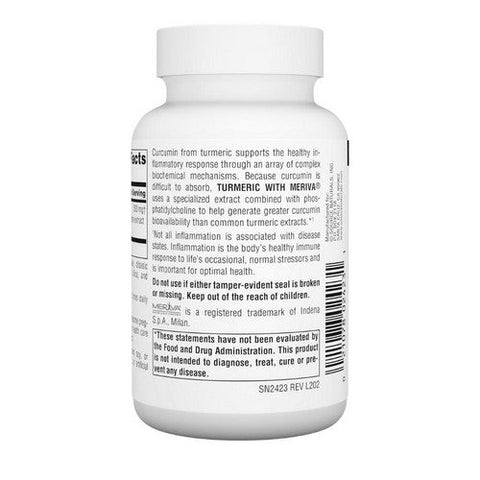 Source Naturals, Turmeric With Meriva, 500 Mg, 60 caps Source Naturals