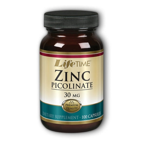 Life Time Nutritional Specialties, Zinc Picolinate, 30 Mg, 100 Caps Life Time Nutritional Specialties