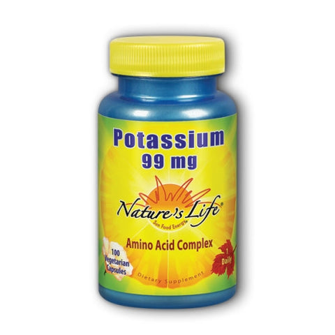 Nature's Life, Potassium, 99 mg, 100 caps Nature's Life