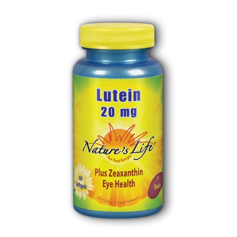Nature's Life, Lutein, 20 mg, 60 softgels Nature's Life