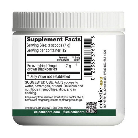Eclectic Herb, Blackberry, 90 gm Eclectic Herb