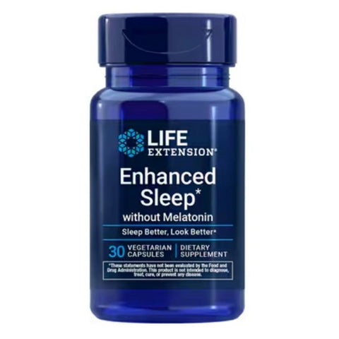 Enhanced Natural Sleep without Melatonin 30 caps by Life Extension