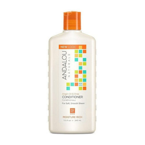 Andalou Naturals, Conditioner Moisture Rich Argan Oil And Shea, 11.5 Oz Andalou Naturals