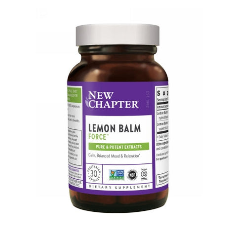 New Chapter, Lemon Balm Force, 30 Veg Caps New Chapter
