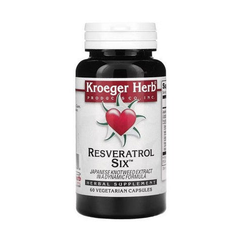 Kroeger Herb, Resveratrol Six, 60 CAPS