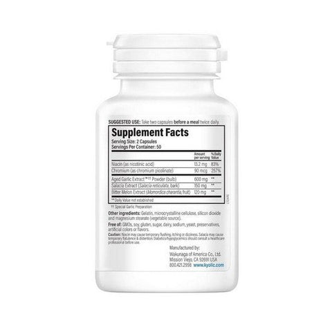 Kyolic, Aged Garlic Extract Blood Sugar Balance Formula 112, 100 CAPS