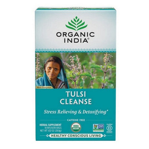 Organic India, Organic Tulsi Cleanse Tea, Cleanse 18 bags Organic India