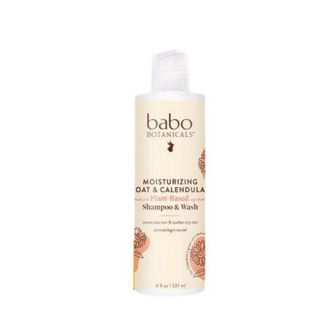 Babo Botanicals, Oatmilk Calendula Moisturizing Baby Shampoo, 8 oz Babo Botanicals