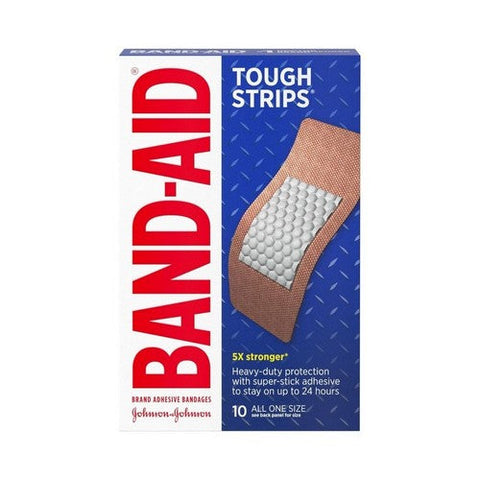 Band-Aid, Tough Strips Adhesive Bandages, 10 Count