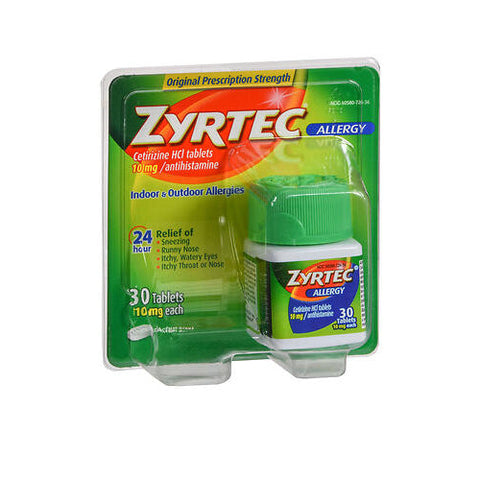Tylenol, Allergy Cetirizine HCl 24 Hour, 10 mg, 30 Tabs