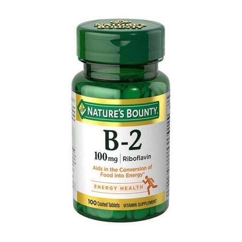 Sundown Naturals, Vitamin B-2 Riboflavin Coated, 100 mg, 100 Tabs