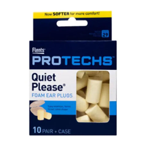 Flents, Protechs Quiet Please Foam Ear Plugs, 10 Pairs Flents