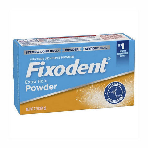 Fixodent, Denture Adhesive Powder, Extra Hold 2.7 Oz