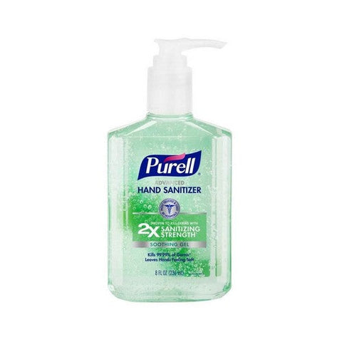 Purell, Advanced Hand Sanitizer Gel With Pump, Aloe 8 oz