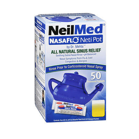 Neilmed, Nasaflo Neti Pot With Premixed Packets, 1 Each Neilmed