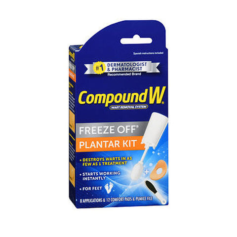 Compound W, Wart Remover Freeze Off Plantar Kit, 8 Count Compound W