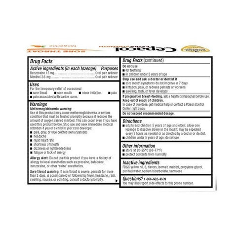 Cepacol, Extra Strength Sore Throat Lozenges Honey Lemon, 16 Count Cepacol